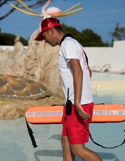 Socorrista en piscina
