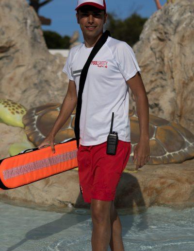 Socorrista en piscina