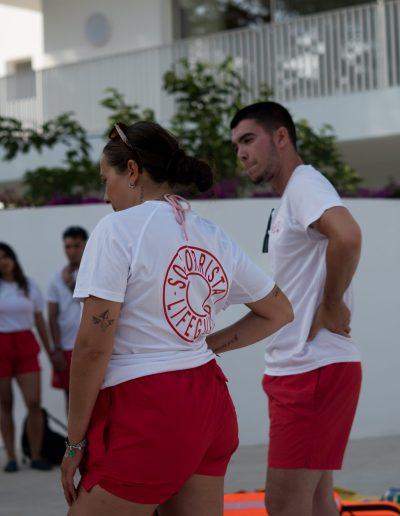 Socorrista en un curso de socorrismo